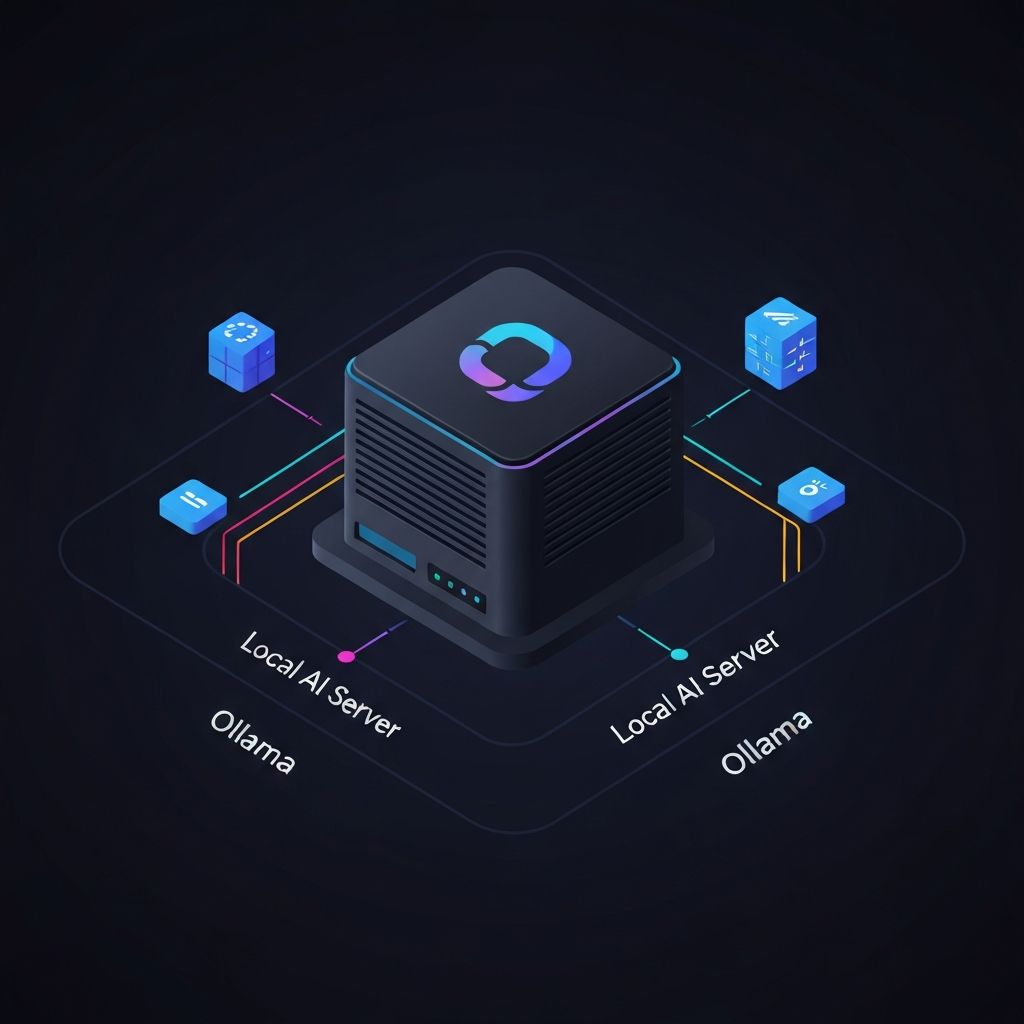 Local AI server running Ollama integrated with n8n workflow automation